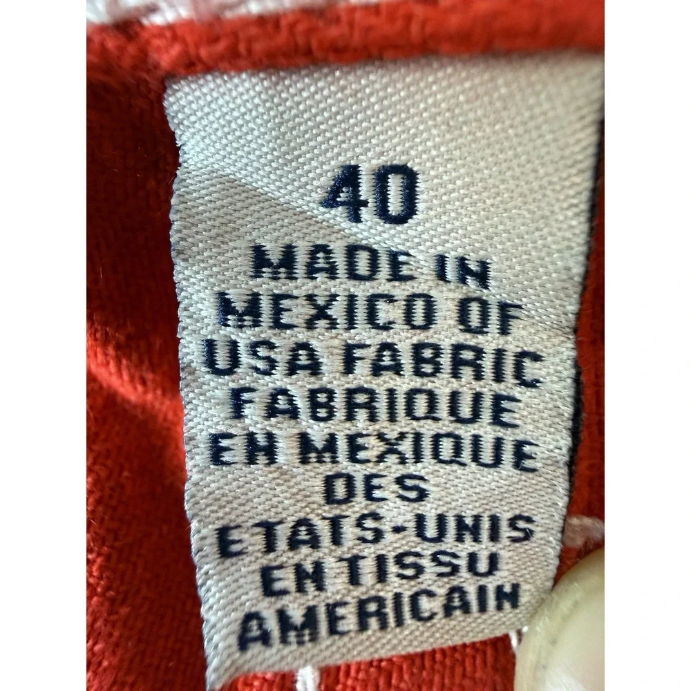VTG Y2K True Religion Jeans Mens 40x34 Red Straight Flap Pocket Thick Stitch